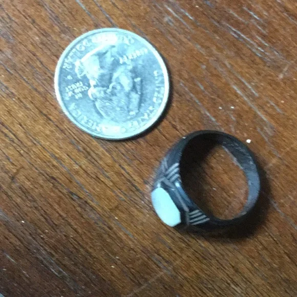 Vintage antique ring family estate collection jewelry boho cowgirl chic Art Deco - Picture 9 of 10